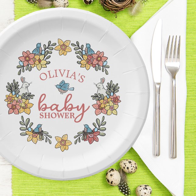 Springtime Osterkranz Kinderdusche Pappteller (Von Creator hochgeladen)