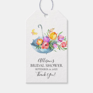 Springtime Tulips Brautparty Gefallen Tag Geschenkanhänger