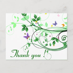 Springtime Vielen Dank Postkarte