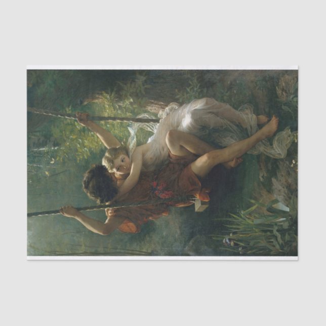 Springtime von Pierre-Auguste Cot Seidenpapier (Vorderseite)