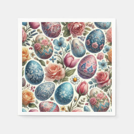 Springtime Wasserfarbe Ostereier Napkins Serviette