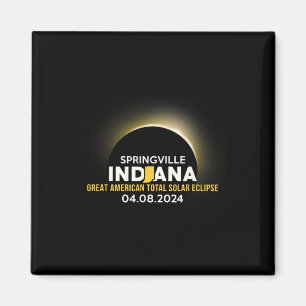 Springville Indiana im Gesamtsolarausschnitt 2024 Magnet