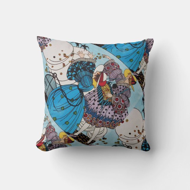 SPRINGVÖGEL / SCHÖNHEIT SCHÖNE KOSTENENTWICKLUNG KISSEN (Vorderseite)