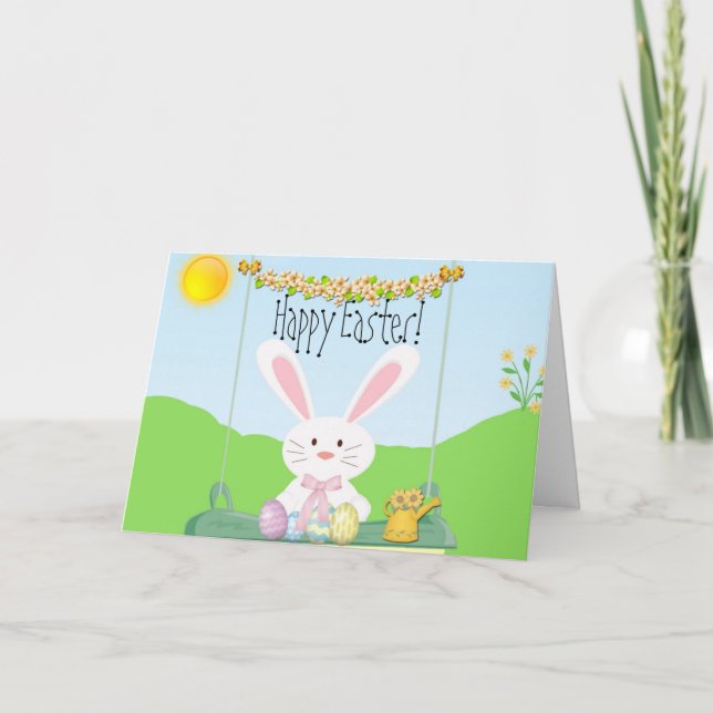Springy Happy Oaster Card Feiertagskarte (Vorderseite)