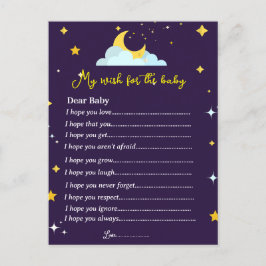 Sprinkkstar Baby Dusche Baby Wünsche Spiel Postkarte