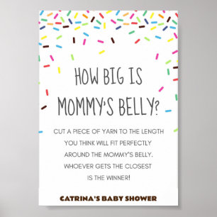 Sprinkle Baby Dusche Party Zeichen Poster