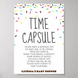 Sprinkle Baby Dusche Party Zeichen Poster