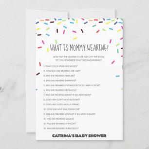 Sprinkle Babydusche - bestellbarer Name, 12x18 Einladung