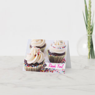 Sprinkle Cupcakes Vielen Dank Dankeskarte