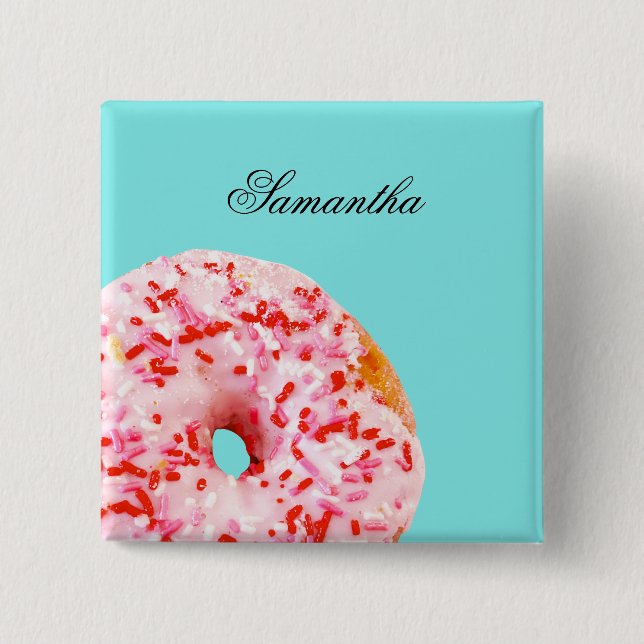 Sprinkle Donut Button (Vorderseite)