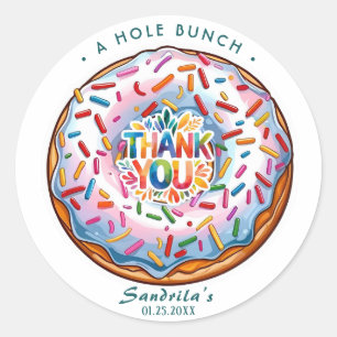 Sprinkle-Donut-Danke-für-eine-große-Menge Runder Aufkleber