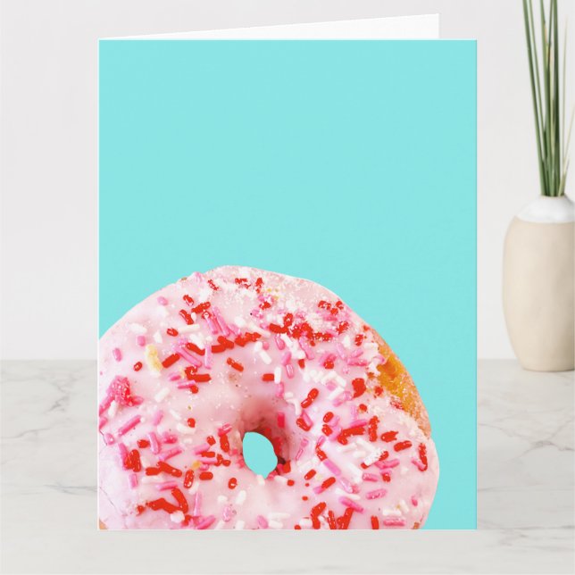 Sprinkle Donut Karte (Vorderseite)