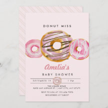 Sprinkle Donut | Niedlich Pink Girls Babydusche