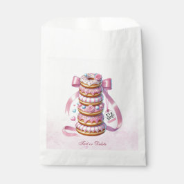 Sprinkle Donuts Pink Ribbon Gefälligkeitsags Geschenktütchen