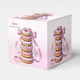 Sprinkle Donuts Pink Ribbon Gevor Box Geschenkschachtel
