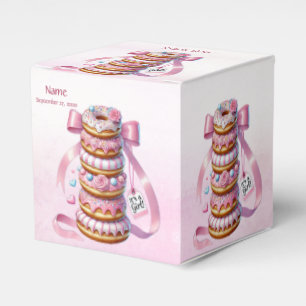 Sprinkle Donuts Pink Ribbon Gevor Box Geschenkschachtel