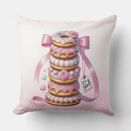 Sprinkle Donuts Rosa Ribbon Kissen