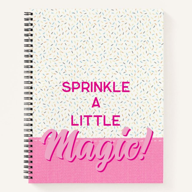 Sprinkle ein kleines Magic-Notebook Notizbuch (Vorderseite)