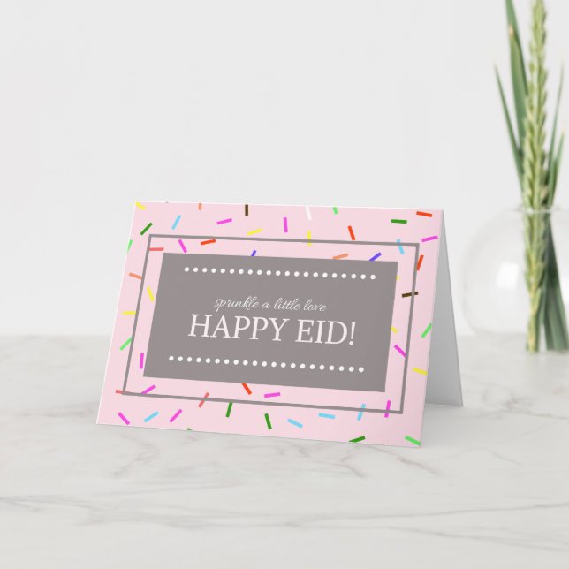 Sprinkle eine kleine Liebe Eid Card Karte (Vorderseite)