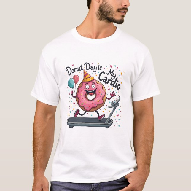 Sprinkle Joy: Unwiderstehlicher Donut-Tag T-Shirt (Vorderseite)