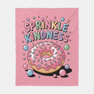 Sprinkle Kindness Donut Fleecedecke