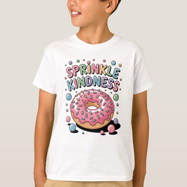 Sprinkle Kindness | Donut Kids T-Shirt (Vorderseite)