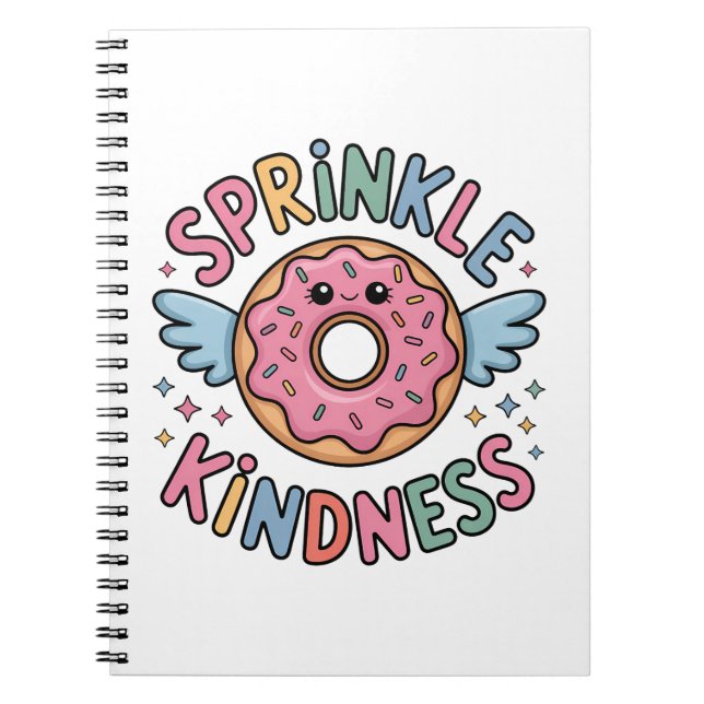 Sprinkle Kindness | Donut Notizblock (Vorderseite)