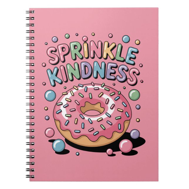 Sprinkle Kindness | Donut Notizblock (Vorderseite)