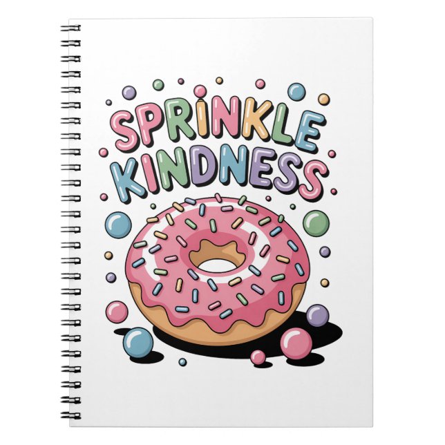 Sprinkle Kindness | Donut Notizblock (Vorderseite)