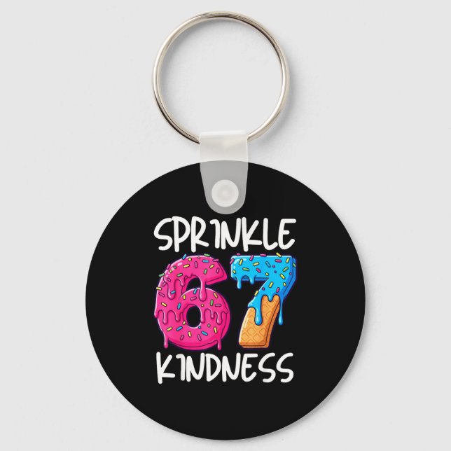 Sprinkle Kindness Family Matching Doughnut Ice-cre Schlüsselanhänger (Vorderseite)