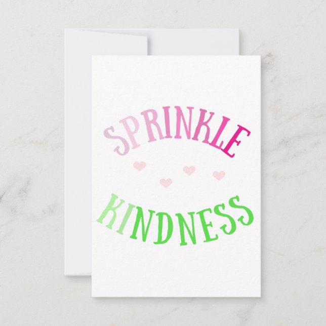 SPRINKLE KINDNING Note Card Dankeskarte (Vorderseite)