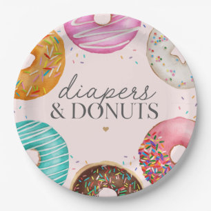 Sprinkled Donut Baby Dusche Party Dekoration Pappteller