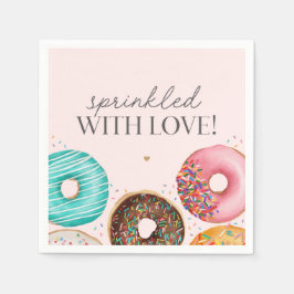 Sprinkled Donut Baby Sprinkle Party Tischdekor Serviette