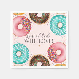 Sprinkled Donut Baby Sprinkle Party Tischdekor Serviette