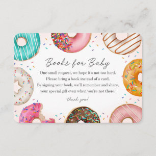 Sprinkled Donut Books für eine Einladung zum Baby