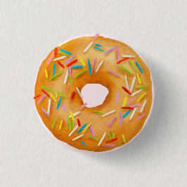 Sprinkled Donut Geburtstagsparty Baby Duwer Favori Button