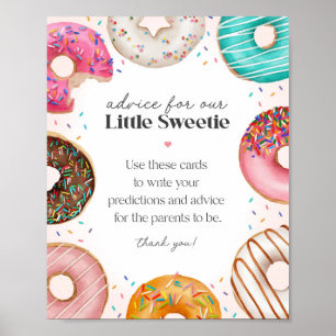 Sprinkled Donuts Babyduschberatung für Babysignatu Poster