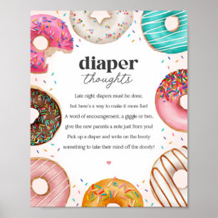 Sprinkled Donuts Kinderdusche Windeln Gedanken Unt Poster