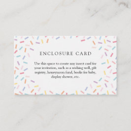 Sprinklen Benutzerdefinierte Verschlusskarte Begleitkarte