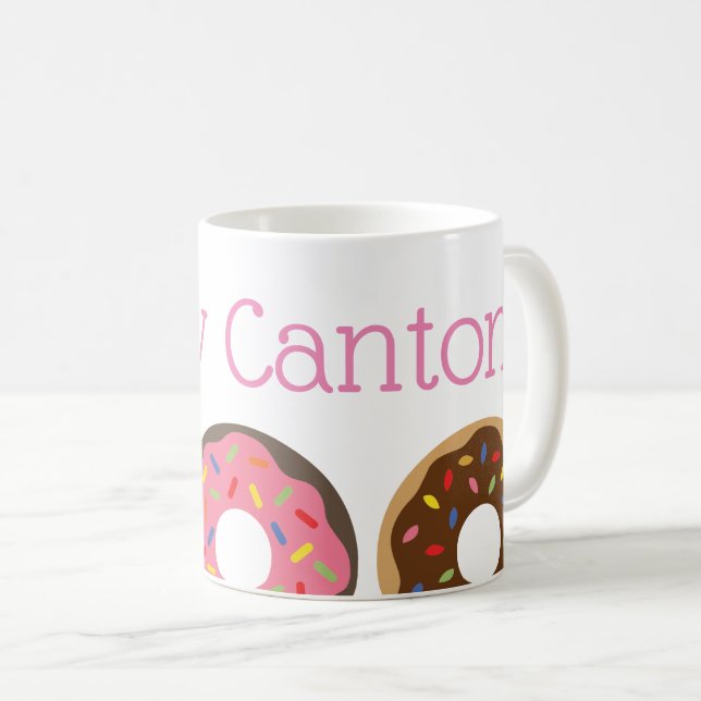 Sprinklen Donut benutzerdefinierte Mug Kaffeetasse (VorderseiteRechts)