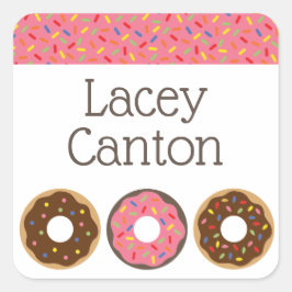 Sprinklen Donuts Custom Personalisiert Stickers
