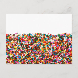 Sprinklen gefüllt Postkarte