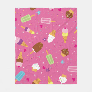 Sprinklen, Kuchen, Eis und Popsikel scat Fleecedecke