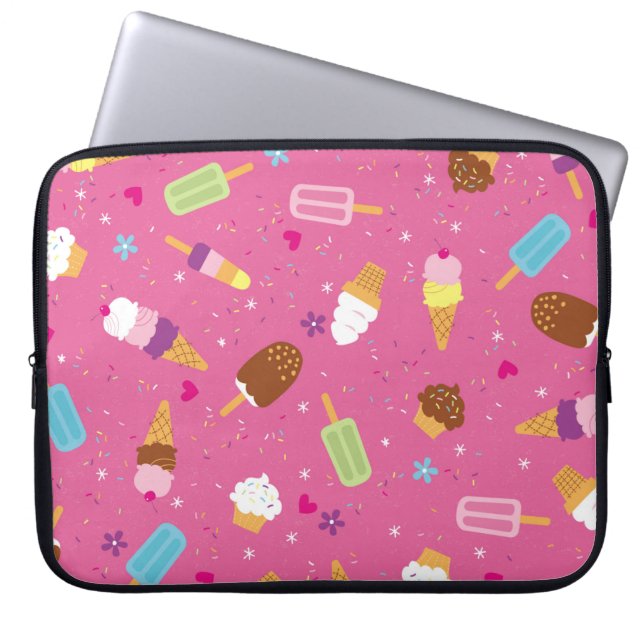Sprinklen, Kuchen, Eis und Popsikel scat Laptopschutzhülle (Vorderseite)