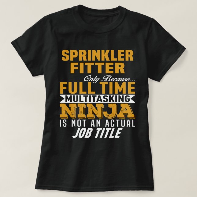 Sprinkler Fitter T-Shirt (Design vorne)