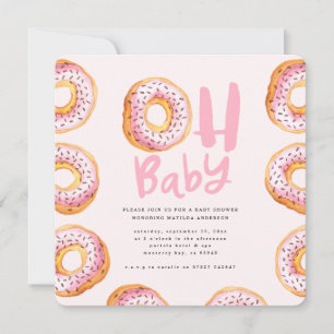 Sprinkler mit Liebe Donut Babydusche Ankündigung