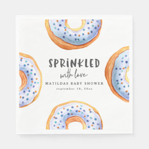 Sprinkler mit Liebe Donut Babydusche Serviette