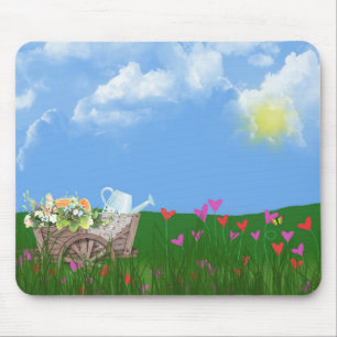 Sprinkleranlage in der Schubkarre Mousepad