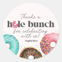 Sprinkles Donut Circle Gevor Sticker Party