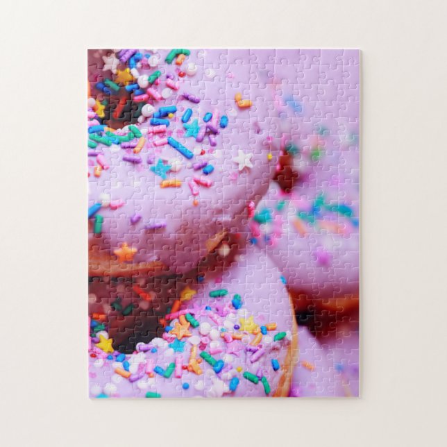 Sprinkles Donut Fotografy Complex Jigsaw Puzzle (Vertikal)